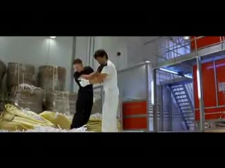 fight scene from movie magnificent (jackie chan vs bradley james allan)