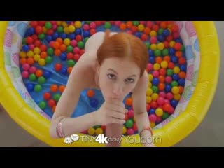 tiny4k small breasted ginger dolly little fucked after ball pit fun small tits