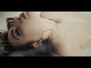 nygma (bath naked girl brunett shaved natural big tits posing solo milk erotic music clip sexy baby) nygma